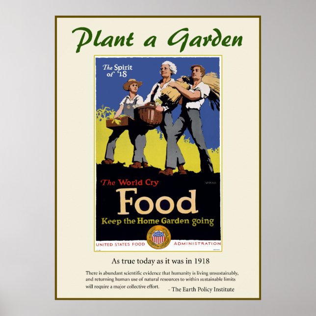 Plant a Garden Poster (Front)