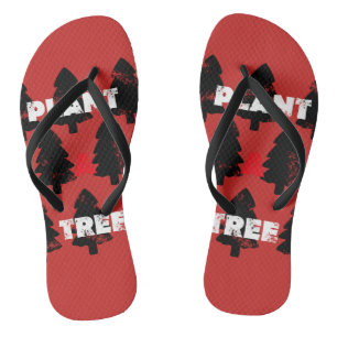Plant A Tree Awesome Flip Flops