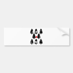 Plant A tree Pattern Bumper Sticker