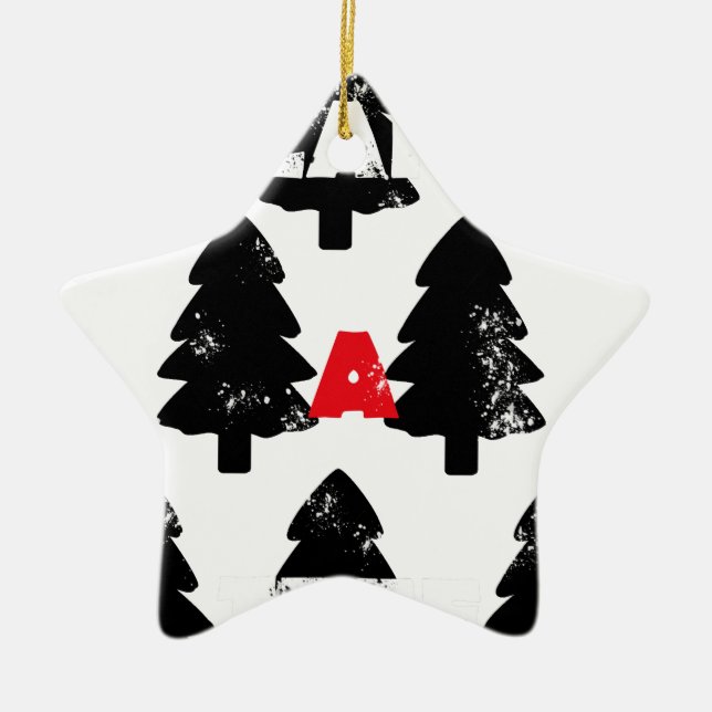 Plant A tree Pattern Ceramic Tree Decoration (Front)