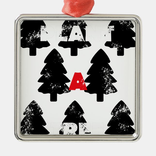 Plant A tree Pattern Metal Tree Decoration (Front)