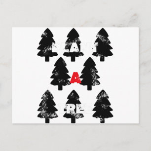 Plant A tree Pattern Postcard