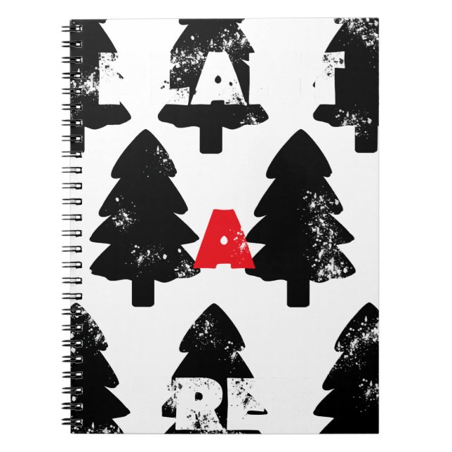 Plant A tree Pattern Spiral Notebook (Front)