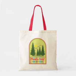 Plant a Tree, Safe the Forest, Earth day  Cool Tote Bag