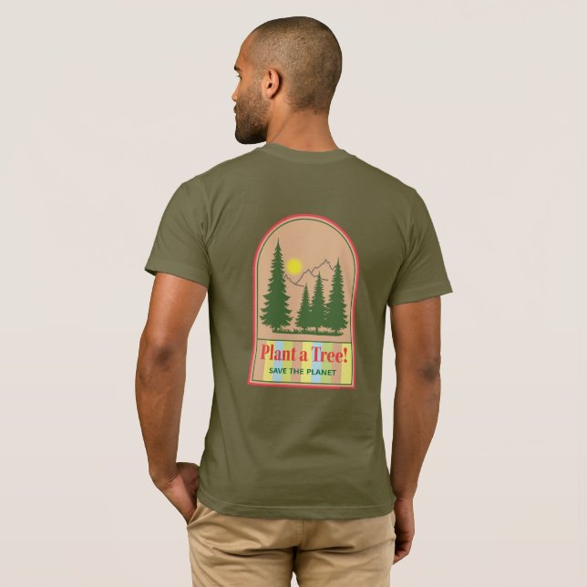 Plant a Tree, Save the Planet, Cool Tank Top (Back Full)