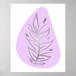 Plant Abstract Line Art Poster