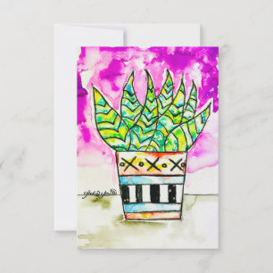 Plant Art Invitation