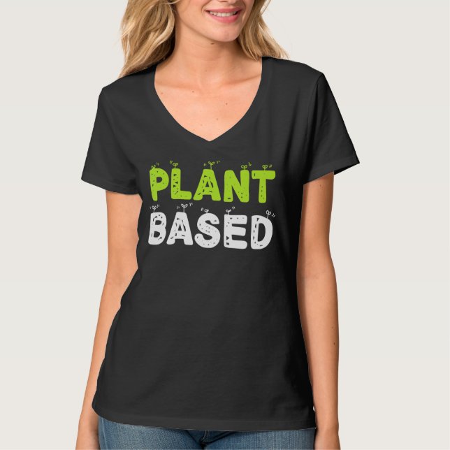 Plant Based Eating Fruit Vegetables Vegetarian T-Shirt (Front)