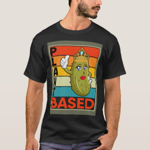 Plant Based Food Vegan Vegetable Pickle Queen Cuc T-Shirt