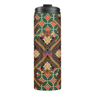 Plant-Based Indonesian Batik: Distinctive Patterns Thermal Tumbler
