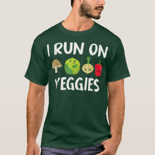 Plant Based Vegetables Herbivore I Run On Veggies  T-Shirt