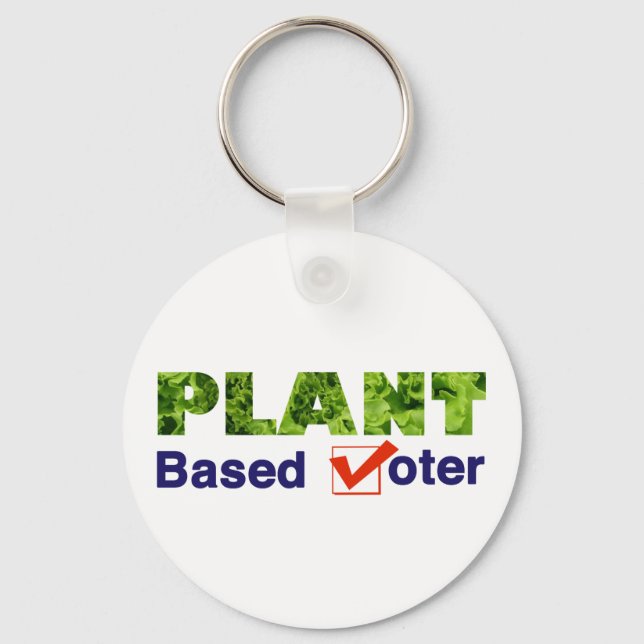 Plant Based Voter Key Ring (Front)
