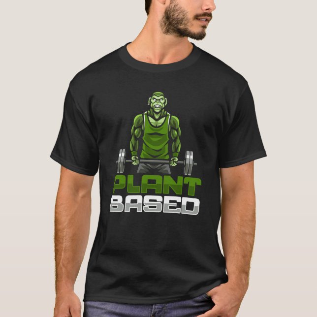 Plant Based Weight Lifting T-Shirt (Front)