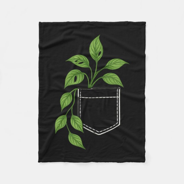 Plant Dad Plant Moms, House Plan Gardener Grow Tho Fleece Blanket (Front)