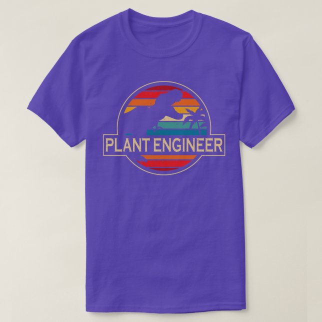 Plant Engineer Dinosaur T-Shirt (Design Front)