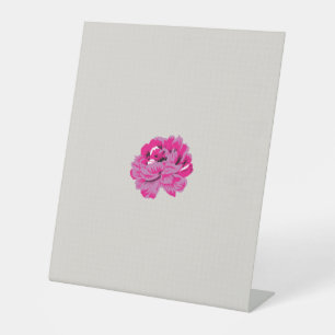 plant, flower, petal, pink, magenta, font, pattern pedestal sign
