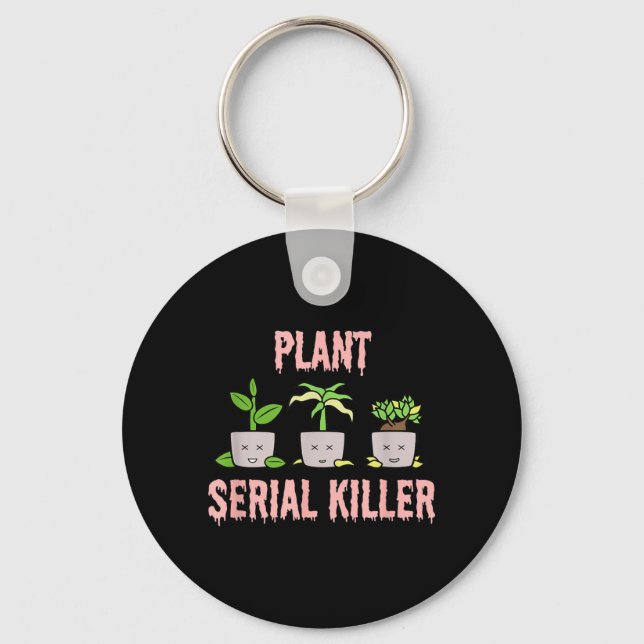 Plant Funny Dead Plants Gardener Fun Halloween Key Ring (Front)