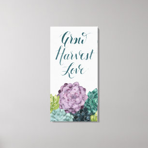 Plant Happiness   Grow Harvest Love Canvas Print