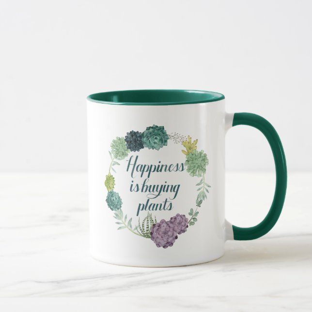 Plant Happiness | Happines is Buying Plants Mug (Right)