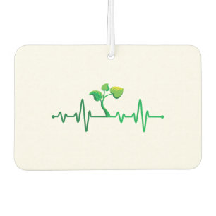 Plant Heartbeat - Botany Botanist Gardening Plant Car Air Freshener