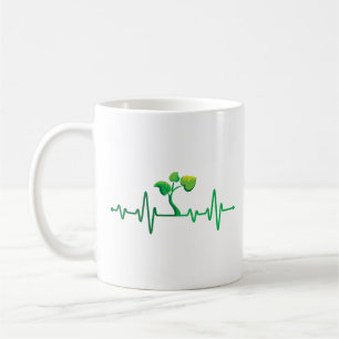 Plant Heartbeat - Botany Botanist Gardening Plant Coffee Mug