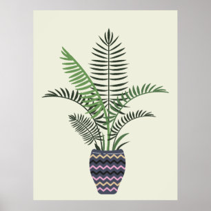 Plant in Decorative Vase Poster