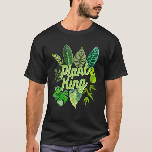 Plant King Indoor Jungle Houseplant Pothos Gardeni T-Shirt (Front)
