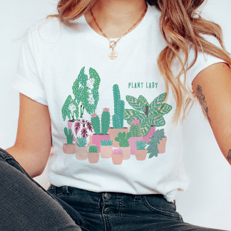 Plant Lady Cute Houseplants Aesthetic TShirt
