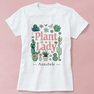 Plant Lady Cute Personalized T-Shirt