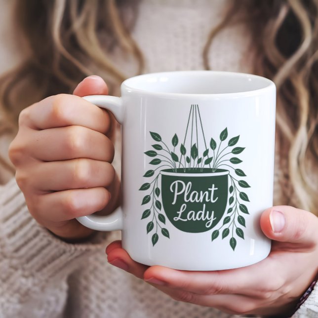 Plant Lady Hanging Plant Coffee Mug (Creator Uploaded)