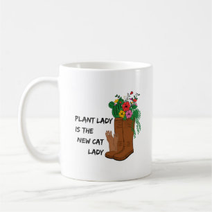 Plant Lady Is the New Cat Lady Funny Gardening Coffee Mug