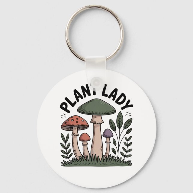 Plant Lady Key Ring (Front)