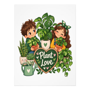 Plant Love Cute Plant Lover Gardening Design Photo Print