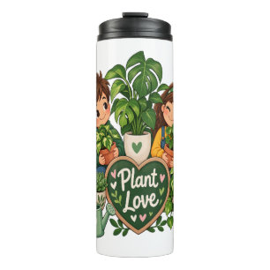 Plant Love Cute Plant Lover Gardening Design Thermal Tumbler