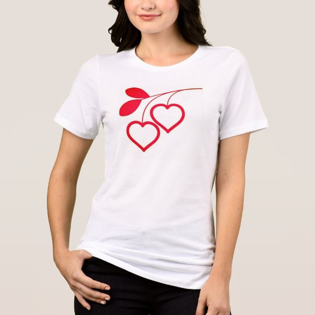 Plant Love Tee - Nature & Hearts Combined! (Front)