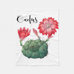 Plant Lover Cactus Plant Fleece Blanket