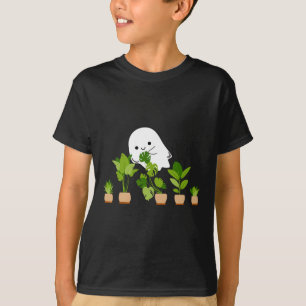 Plant Lover Cute Halloween Ghost Gift  T-Shirt