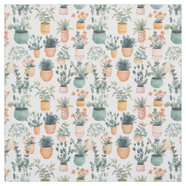 Plant Lover Gardening Fabric (Swatch)