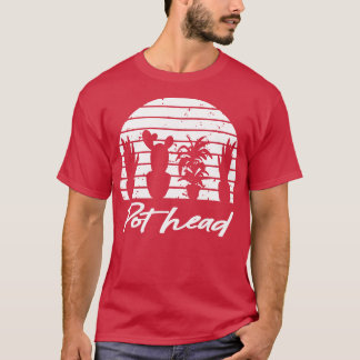 Plant Lover Pot Head Gardening T-Shirt