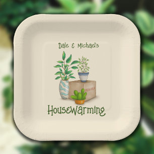 Plant Lovers Housewarming Paper Plate