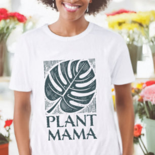 Plant Mama Monstera Leaf Nature Lover Tri-Blend Shirt