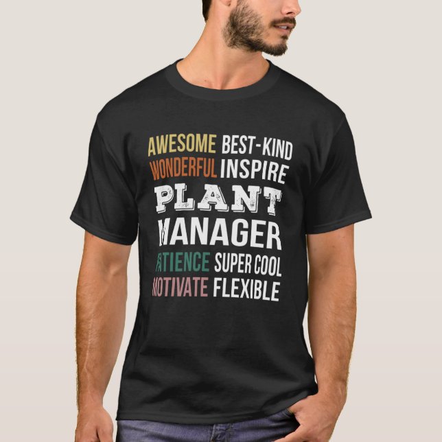 Plant Manager  Appreciation T-Shirt (Front)