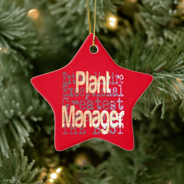 Plant Manager Extraordinaire Ceramic Tree Decoration (Tree)