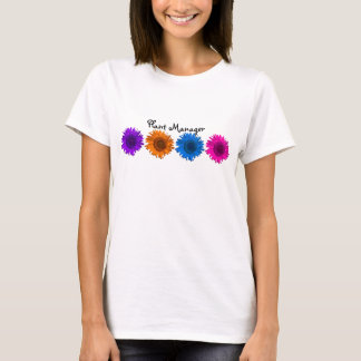 Plant Manager Pop Art Sunflowers  T-Shirt