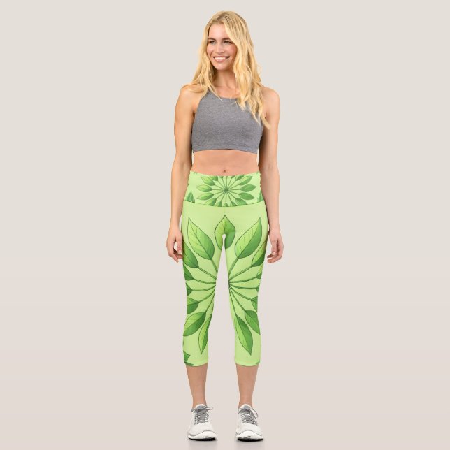 Plant Medicine Capri Leggings (Front)