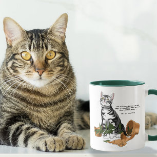Plant Mischief Cat Mug