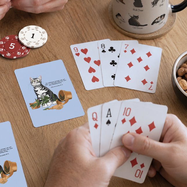 Plant Mischief Cat Playing Cards (Creator Uploaded)