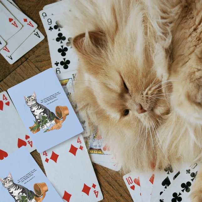 Plant Mischief Cat Playing Cards (Creator Uploaded)