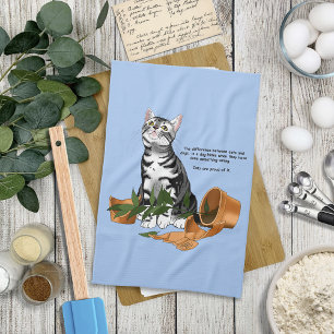 Plant Mischief Cat Tea Towel