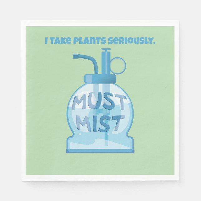 Plant mister misting pot plants napkin (Front)
